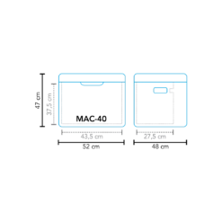 Mestic MAC-40 3 Way Camping Fridge -Camping Discounter 100 1503620