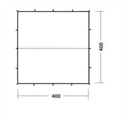 Robens Tarp X 4m -Camping Discounter 130186 Tarp 4x4 m Drawing Floorplan 3 2
