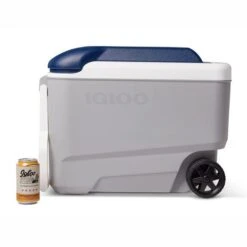 Igloo Maxcold 40 Roller Cool Box - Grey / Blue -Camping Discounter 8 00034687 p