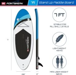 M.Y 7ft Blue Paddle Board Package -Camping Discounter 805 2274