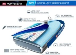 M.Y 10ft Blue Inflatable Paddle Board Package -Blue -Camping Discounter 807 2330