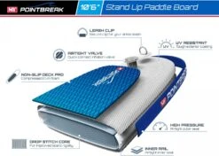 M.Y 10ft 6in Paddle Board Package - Blue -Camping Discounter 808 2850