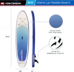 M.Y 10ft 6in Paddle Board Package - Blue -Camping Discounter 808 2946