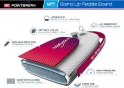 M.Y 10ft Inflatable Paddle Board Package -Pink -Camping Discounter 809 2842