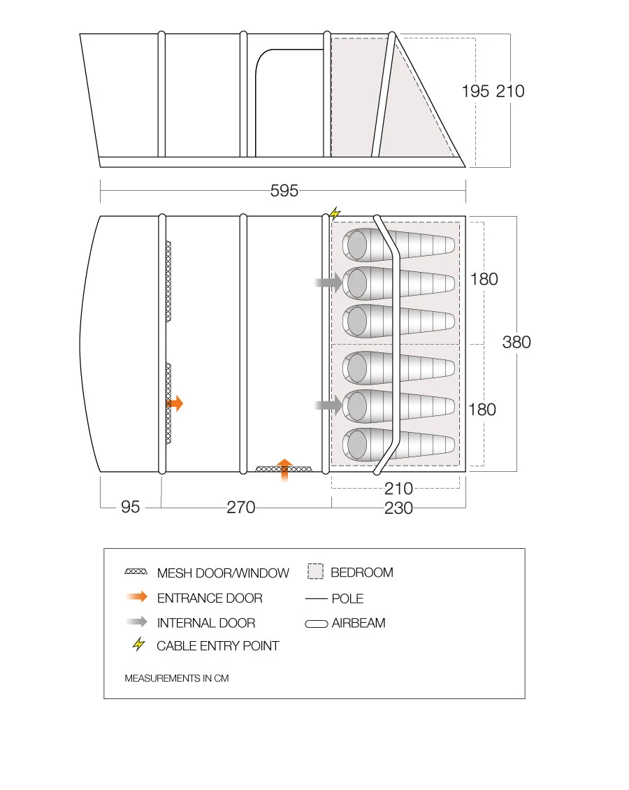 Vango Aether 600XL Air Tent 2 Vango Aether 600XL Air Tent - Image 2