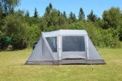 Outdoor Revolution Cayman Curl Low Air Drive Away Awning 2022 -Camping Discounter CaymanCurl2022wPorchDoor2