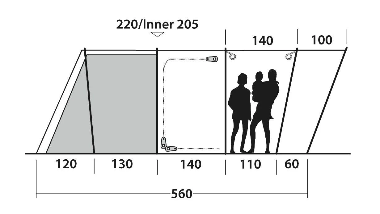 Outwell Montana 6PE Tent 2022 4 Outwell Montana 6PE Tent 2022 - Image 4