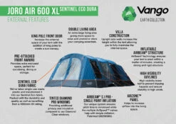 Vango Joro Air 600XL Sentinel Eco Dura Tent -Camping Discounter Joro Air 600XL SED small