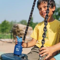 Klean Kanteen Kid Classic Sport Bottle 355ml - Surfs Up -Camping Discounter K12CPPS SU boy bottle playground tire lifestyle