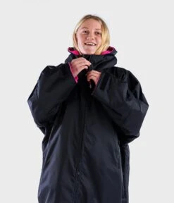 Dryrobe Advance Kids Long Sleeve BLACK PINK - RECYCLED -Camping Discounter LS Black Pink 2 2024x2024 d6bed2aa d572 4225 b9dc b18f31d142fd