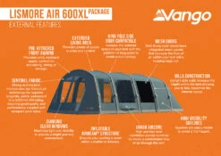 Vango Lismore Air 600XL Tent Package -Camping Discounter Lismore Air 600XL Package