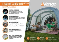 Vango Lismore Air 600XL Tent Package -Camping Discounter Lismore Air 600XL Package2