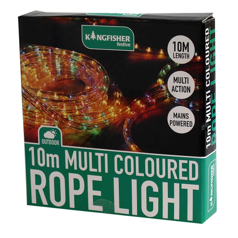 10m Multi Coloured Rope Light 1 10m Multi Coloured Rope Light