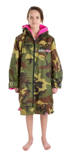 Dryrobe Advance Kids Long Sleeve Camouflage Pink - RECYCLED -Camping Discounter S LS DA CAM PINK 222 2024x2024 be7032b7 ba14 4b73 a669 007f42686397