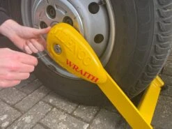 Milenco Wraith 2 Wheel Lock - Caravans -Camping Discounter Wraith Motorhome Removal 1