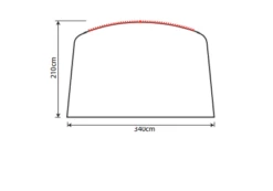 Outdoor Revolution Airedale 5.0s Sun Canopy -Camping Discounter airedale 5s sun canopy drawing 3