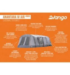 Vango Anantara IV Air 450XL Tent -Camping Discounter anantara iv air 450xl 3