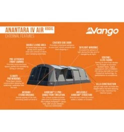 Vango Anantara IV Air 650XL Tent -Camping Discounter anantara iv air 650xl 3