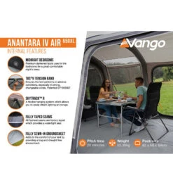 Vango Anantara IV Air 650XL Tent -Camping Discounter anantara iv air 650xl 4