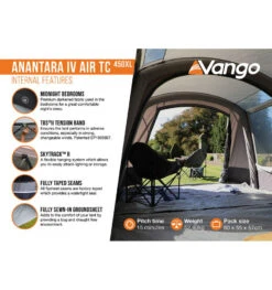 Vango Anantara Air TC 450XL Tent -Camping Discounter anantara iv air tc 450xl 4