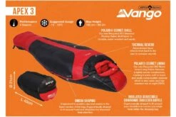 Vango Apex 3 Harissa Sleeping Bag -Camping Discounter apex 3 3