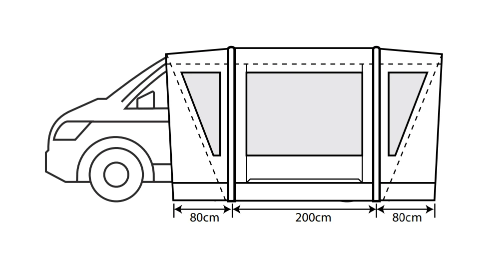Outdoor Revolution Cayman Combo Low Air Drive-away Awning 2021 Model 3 Outdoor Revolution Cayman Combo Low Air Drive-away Awning 2021 Model - Image 3