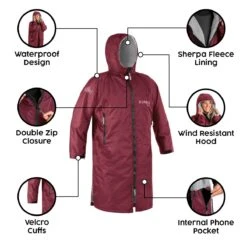 Osprey Unisex Changing Robe Maroon -Camping Discounter feature image 3 1