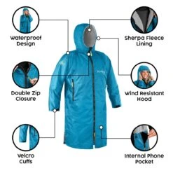 Osprey Unisex Changing Robe Teal -Camping Discounter feature image 3 2