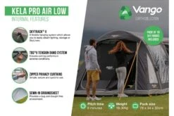 Vango Kela Pro Air Low Drive Away Awning -Camping Discounter kela pro air low 2