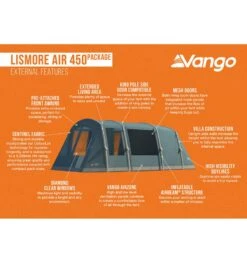 Vango Lismore Air 450 Tent Package -Camping Discounter lismore air 450 package 3