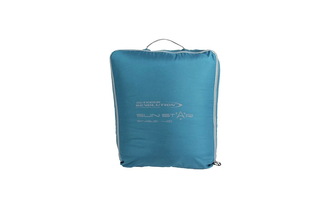 Outdoor Revolution Sun Star SIngle 400 Sleeping Bag - Blue Coral 4 Outdoor Revolution Sun Star SIngle 400 Sleeping Bag - Blue Coral - Image 4