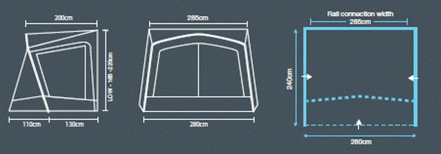 Outdoor Revolution Sportline Canopi Lowline 2 Outdoor Revolution Sportline Canopi Lowline - Image 2