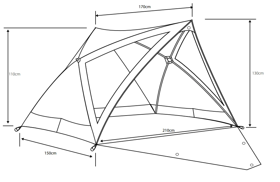 Outdoor Revolution Pronto Beach Bum Shelter 2 Outdoor Revolution Pronto Beach Bum Shelter - Image 2
