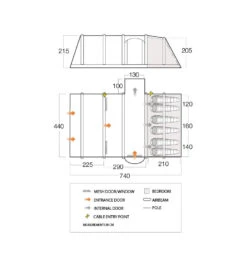 Vango Rome II 650XL Airbeam Tent - With Free Footprint -Camping Discounter rome ii air 650xl