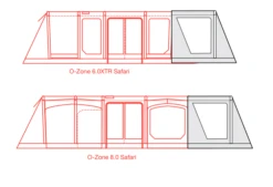 Outdoor Revolution O-zone Safari Front Porch Extension -Camping Discounter safari extension floorplans 2