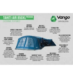 Vango Tahiiti 850XL Airbeam Tent 2023 -Camping Discounter tahiti air 850xl 2