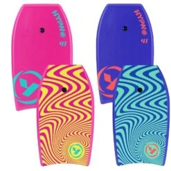 Yello 41" Slick Hypno Bodyboard -Camping Discounter yello 41 bodyboard hypno blue and pink 1